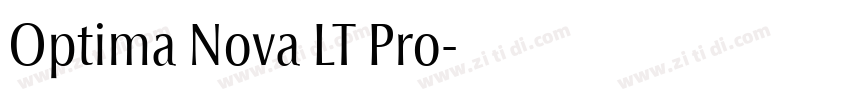 Optima Nova LT Pro字体转换
